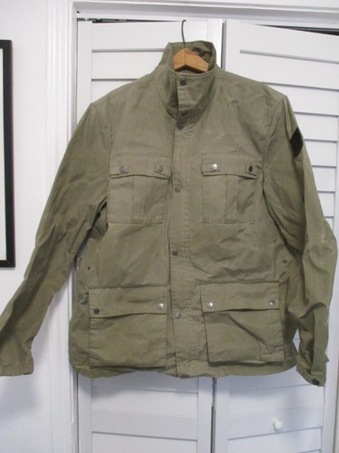 Fjallraven VG tan coated cotton motorcycle army military field jacket ...