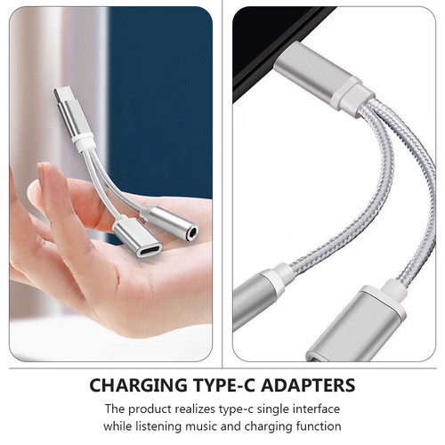 2 Pcs Audio Charger Converter Headphone Type-c Adapter Car Usb to - 第 9/12 張圖片