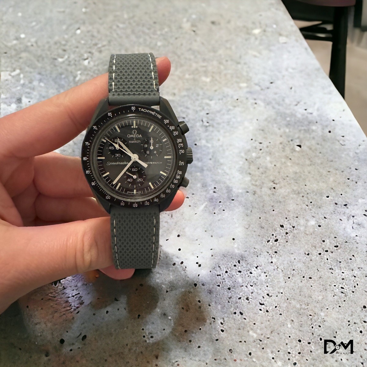 NO1* Omega X Swatch - Moonswatch - Grey Strap for Mission To The