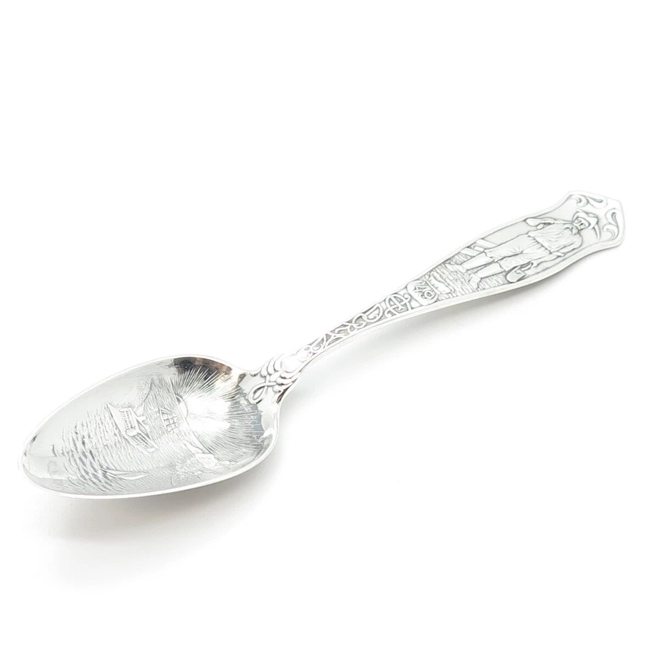 Cuchara Toalla EI Dorado Antigua Plata de Ley 925 1891 Foto 4 de 4