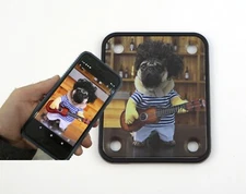 Color Photo Guitar Neck Plate - Free Custom Printing