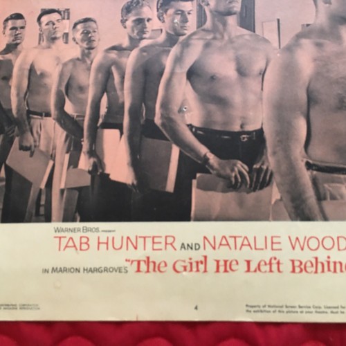 THE GIRL HE LEFT BEHIND Orig Lobby Card #4 Movie Poster NATALIE WOOD/TAB HUNTER - Picture 5 of 5