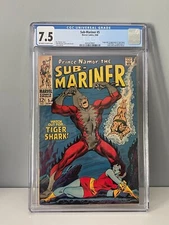 SUB-MARINER #5 CGC 7.5 1st & Origin Tiger Shark ( Todd Arliss)!