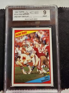1984 Topps Dan Marino Instant Replay #124 ACE 9 MINT Miami Dolphins