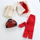 Vintage Original 60s Barbie Doll #975 Winter Holiday White Leather Coat Red pant