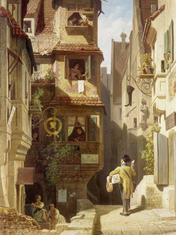 Poster oder Leinwand Bild Carl Spitzweg Menschen Berufe Malerei Creme A2ON Poster oder Leinwand Bild Carl Spitzweg Menschen Berufe Malerei Creme A2ON