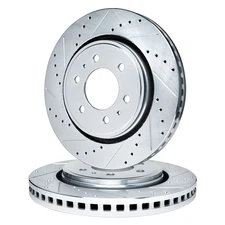 For Isuzu Trooper 84-86 R1 Concepts Drilled & Slotted Front Brake Rotor Set