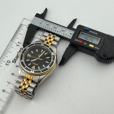 VTG Seiko Sports Quartz Watch 7N42-6A0A Men 150m Diver Dual Tone