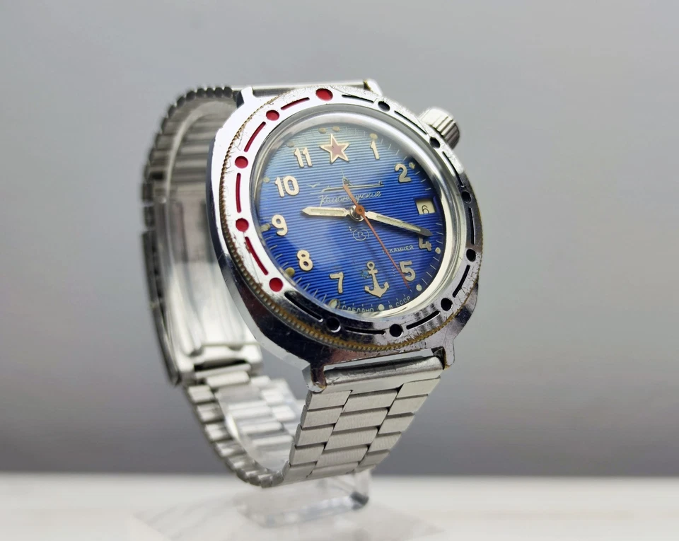 Reloj mecánico vintage URSS Vostok Komandirskie militar soviético Foto 2 de 4