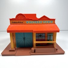 VINTAGE 1982 FISHER PRICE WESTERN TOWN 934 - Excellent Shape