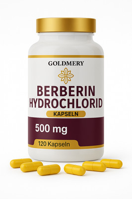 Berberin Hydrochlorid 500 mg   120 vegane Kapseln von Goldmery   Hochdosiert