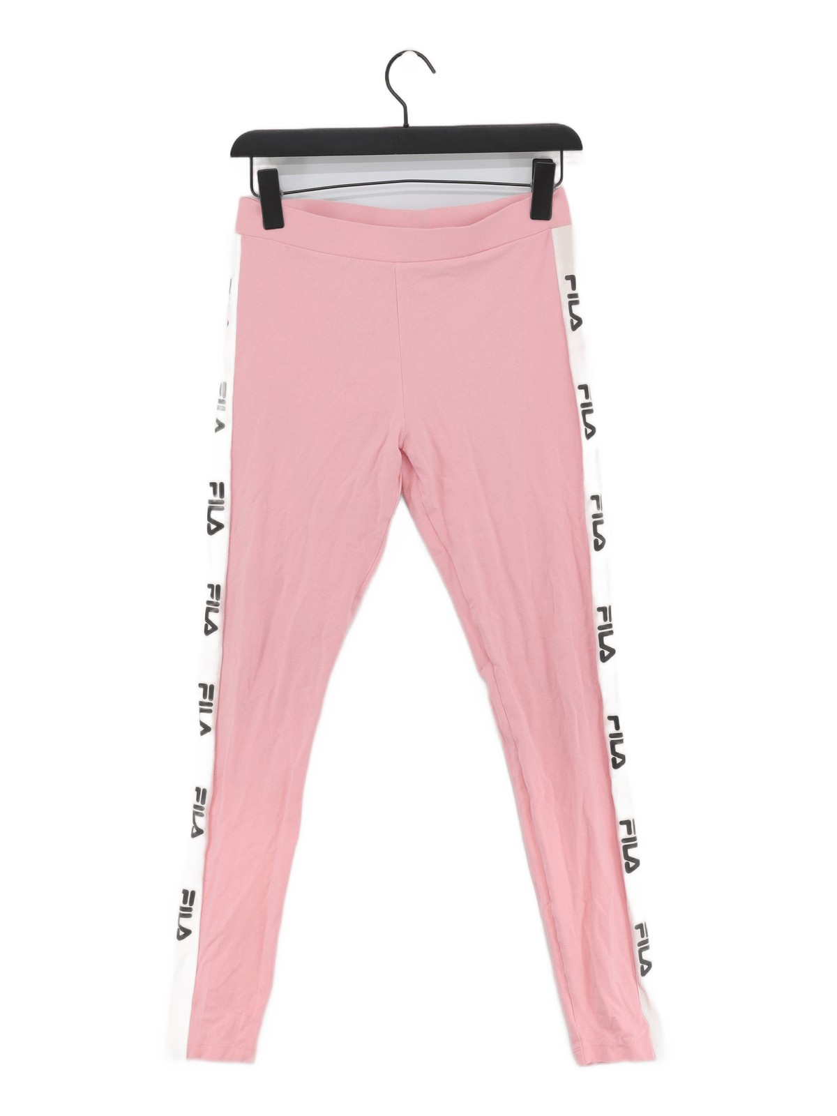 Leggings donna Fila M rosa cotone con elastan lunghezza intera