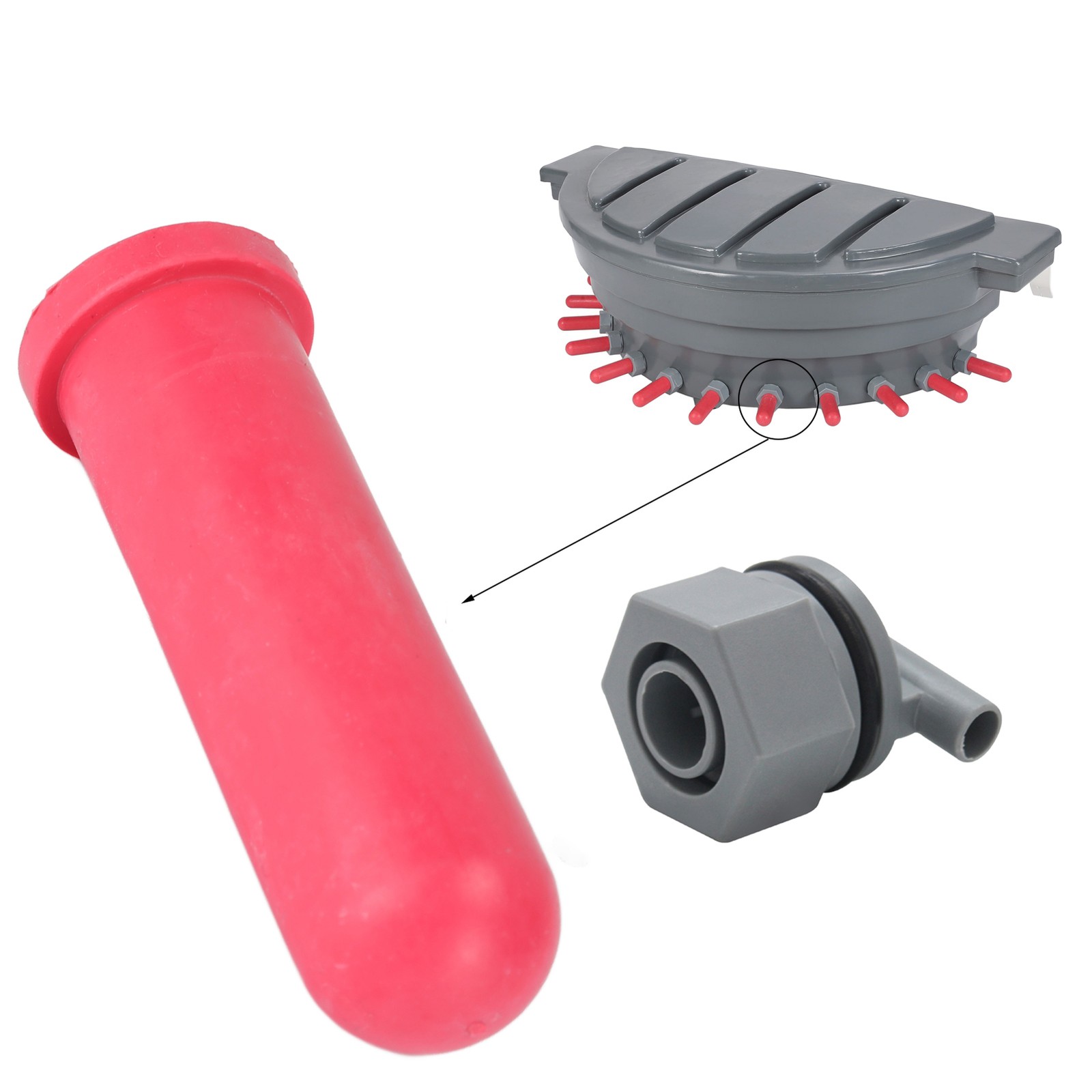 1Set Rubber Pacifier Milk Feeder Nipple Teat For Livestock Easy To Use