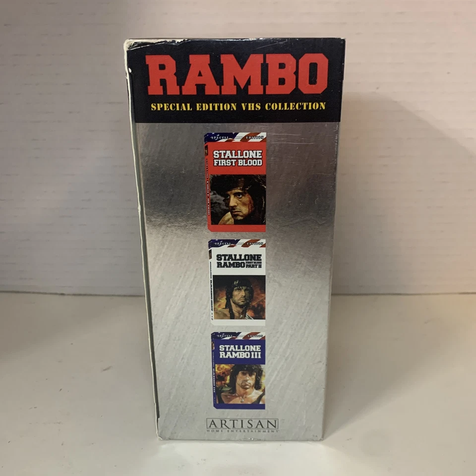 RAMBO Special Edition VHS Collection BOX SET Trilogy (2002) FIRST BLOOD Artisan - Image 4 of 4
