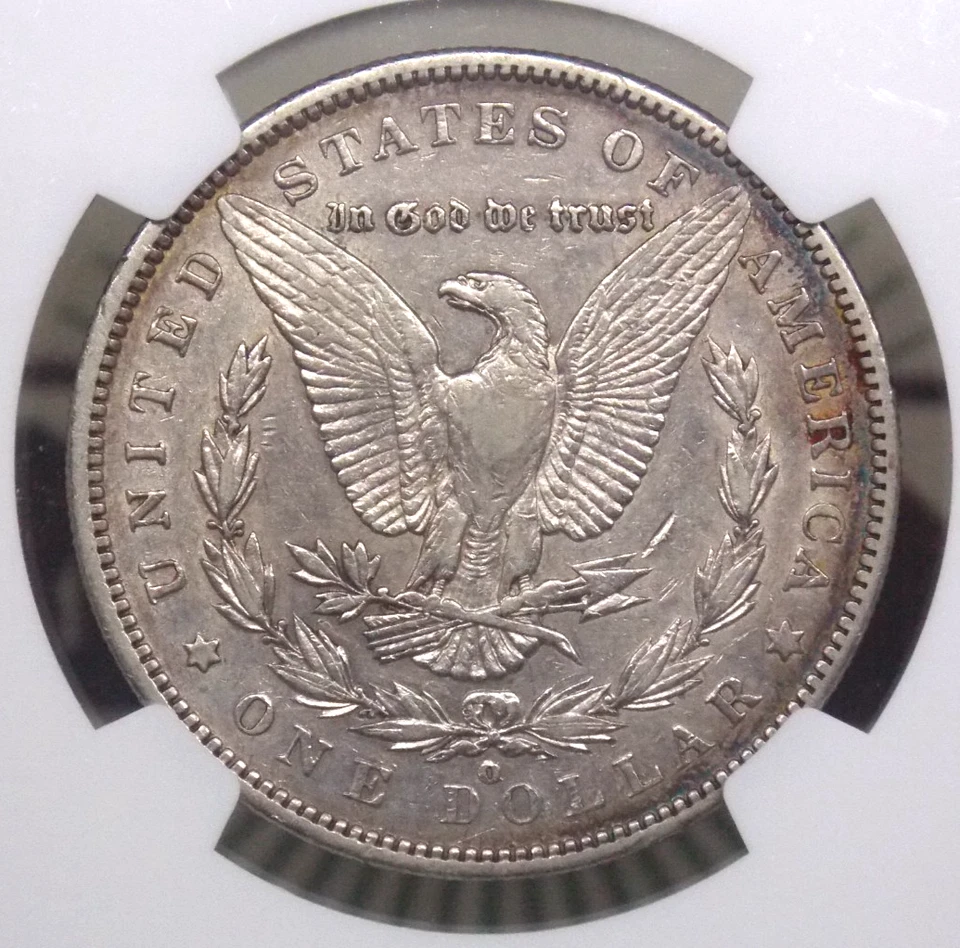 1900 "O/CC" Morgan SILVER Dollar $1 NGC XF40 #010 Extra Fine Top-100 ECC&C, Inc. - Image 2 of 4