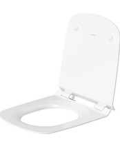 Duravit DuraStyle Toilet Seat 14 1/8" x 17 ", Slow Close, SS Hinges, White NEW