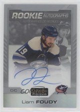 2020-21 O-Pee-Chee Platinum Rookie Auto Rainbow Liam Foudy #R-LF Auto 1os2