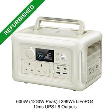 ALLPOWERS 600W 299Wh Portable Power Station LiFePO4 Solar Generator Home Camping