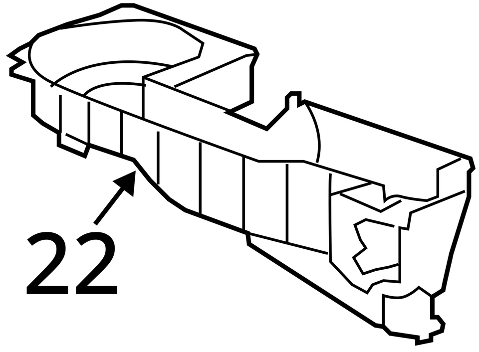 适合 2007 - 2012 年吉姆西雪佛兰 ACADIA TRAVERSE CASE BLO LWR 15234417 - 全新原始设备制造商 — 第 4/4 张图片