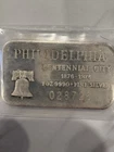Philadelphia, Centennial City, 1876-1976, 1 oz .999 Fine Silver Art Bar