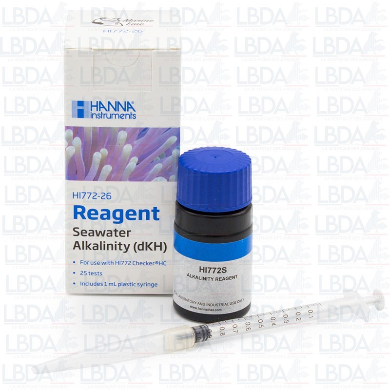 Réactif HI772-26 Hanna Instruments alcalinité Kh test d'eau pour photomètre de poche