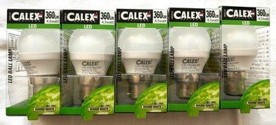Calex 5 x LED Lampe Ø45   B22 - 360 Lm -Warmweiß