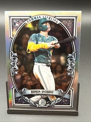 Roman Anthony 2026 Bowman Chrome Bowman Sterling Rookie RC Card #BST-12