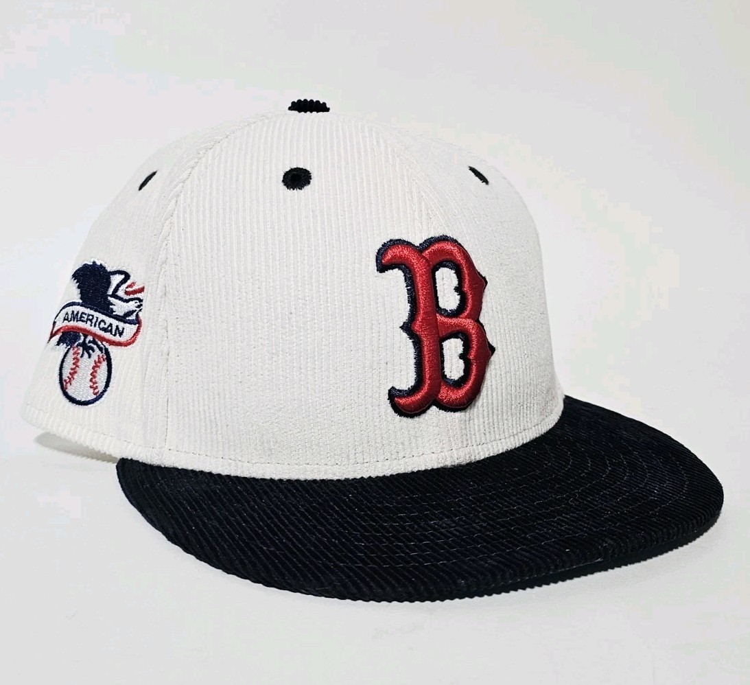 New Era 59FIFTY dollar ブラック ホワイト 7 3/4 Men's 7 1/4 New Era White Navy Boston Red Sox Corduroy 59FIFTY