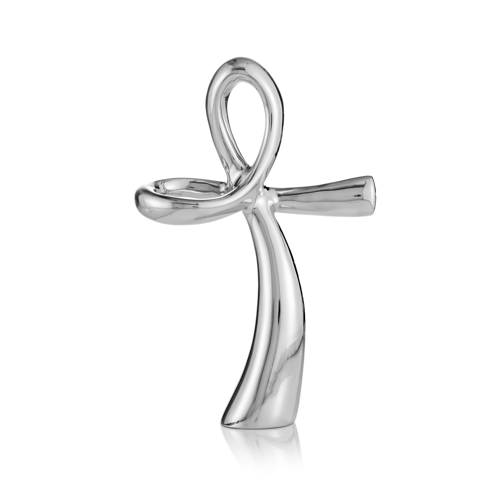 Nambé Sculptural Standing Cross – Religious Holiday Decoration, Spiritual Acc...