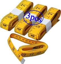 3PCS 120" Body Measuring Ruler Sewing Cloth Tailor Tape Measure Seamstress Soft