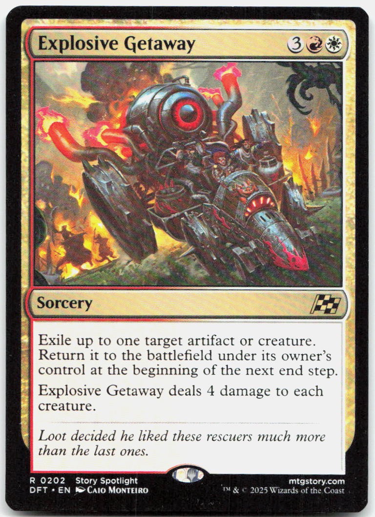 Explosive Getaway 202 Rare Promo Pack: Aetherdrift Magic: The Gathering LP