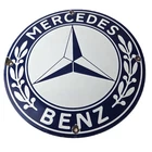 Vintage Mercedes Benz Sign - Porcelain Auto Shop Garage Gas Pump Plate Sign