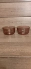 Pyrex 7202 Set of 2 Purple Amethyst 1 Cup Glass Storage Bowls