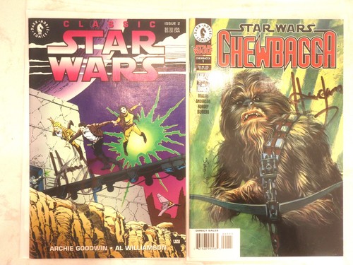 Signed Star Wars Comics Lot: Chewbacca #1 + Classic Star Wars #2 DH - Picture 1 of 7