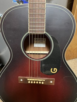 Gretsch Jim Dandy Concert Acoustic Guitar, Sapele Top, Deep Cherry Burst