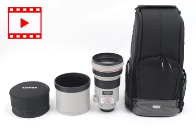 [MINT w/Case] Canon EF 200mm f/2 L IS USM AF Telephoto Lens Hood ET-120B JAPAN - Photo 1/4