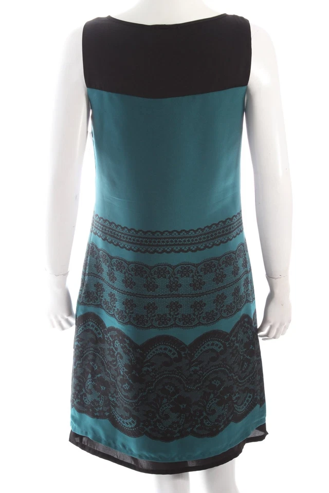 MEXX Vestido de manga corta Mujeres Vestido Talla EU 34 petróleo-negro - Imagen 4 de 4