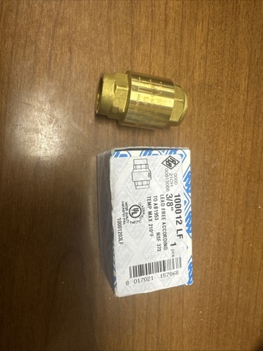 EUROBLOCK 3/8” NPT Brass Check Valve Lead Free