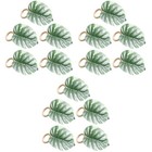 15 pcs Exquisite Leaves Shape Tissue Buckles Beautiful Napkin Rings