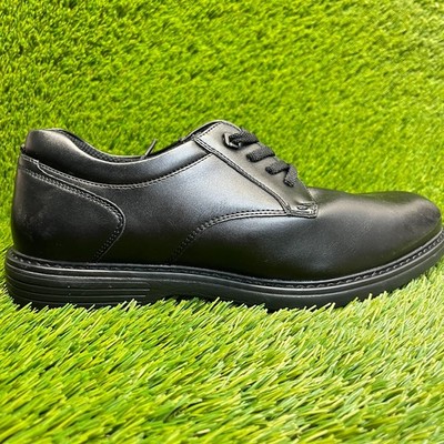 Nunn Bush Wade Mens Size 8.5 Black Classic Casual Plain Toe Oxford Dress Shoes