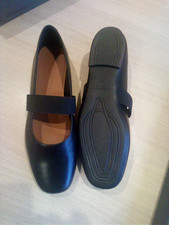 VAGABOND Jolin Black Leather Mary Jane Ballerina Flats UK 4 EU 37 With Box