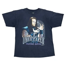 Vintage 1998 WWF Undertaker Buried Alive Wrestling Tee Shirt Size XL 24"x31"