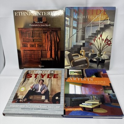 Designer Interior Book Lot 4 Thom Filicia Ethnic Interiors Artists Architecture