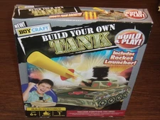 NIB 2013 Boy Craft Build Your Own Tank Includes Rocket Launcher By Horizon Group
