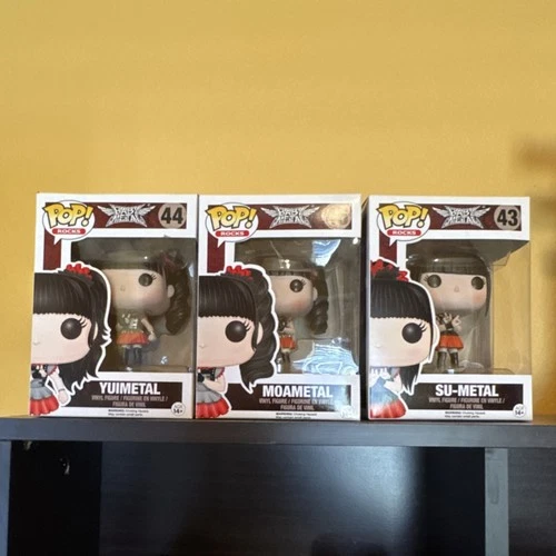 Funko Pop! Rocks Babymetal Yuimetal Moametal Su-Metal Vinyl Figures Set of 6