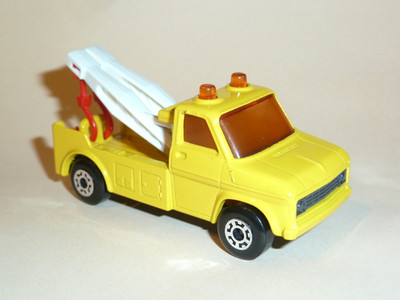MATCHBOX SUPERFAST WRECK TRUCK No. 61, unbespielt, gelb/weiß/rot
