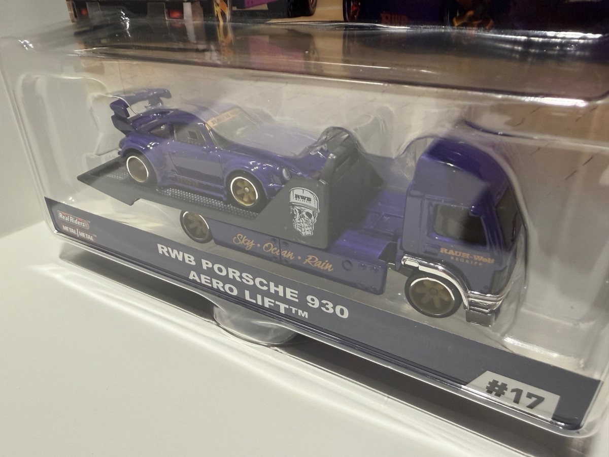 Hot Wheels Team Transport #17 RWB Porsche 930 & Aero Lift w