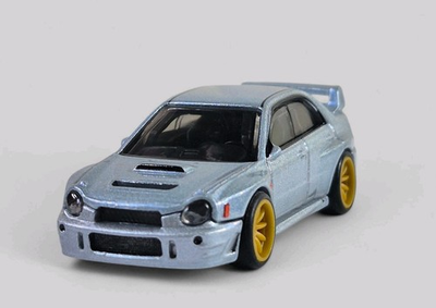 #ad #ad SUBARU IMPREZA WRX Diorama Collectible DieCast Model Car 1:64 Silver LOOSE $11.99