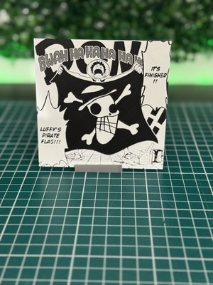 Manga 3D / Panel 3D / One Piece / Wanted Ruffy Flag