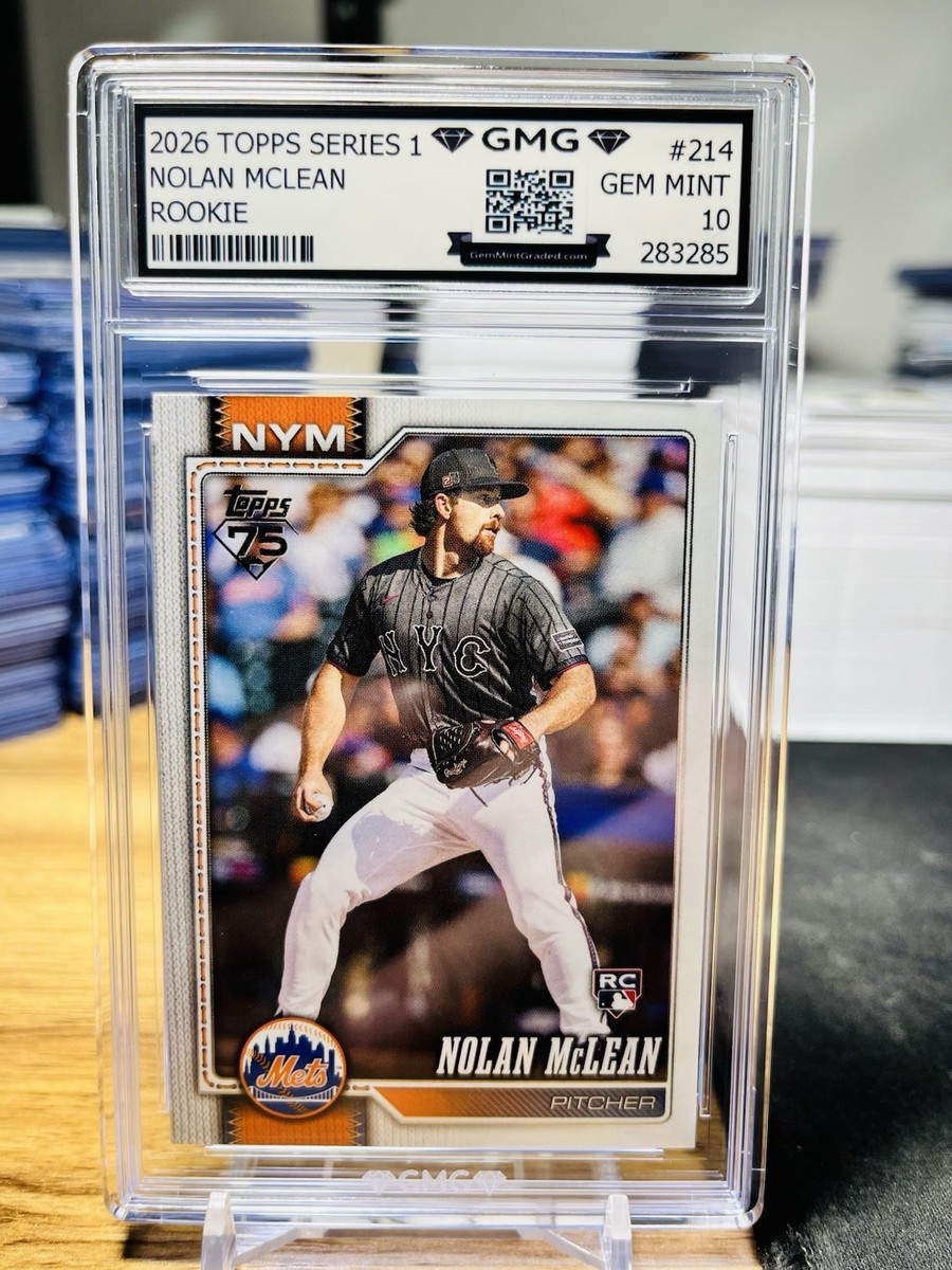 2026 Topps Series 1 Nolan McLean Rookie GMG Graded 10 Gem Mint 